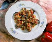 mejillones con pimientos